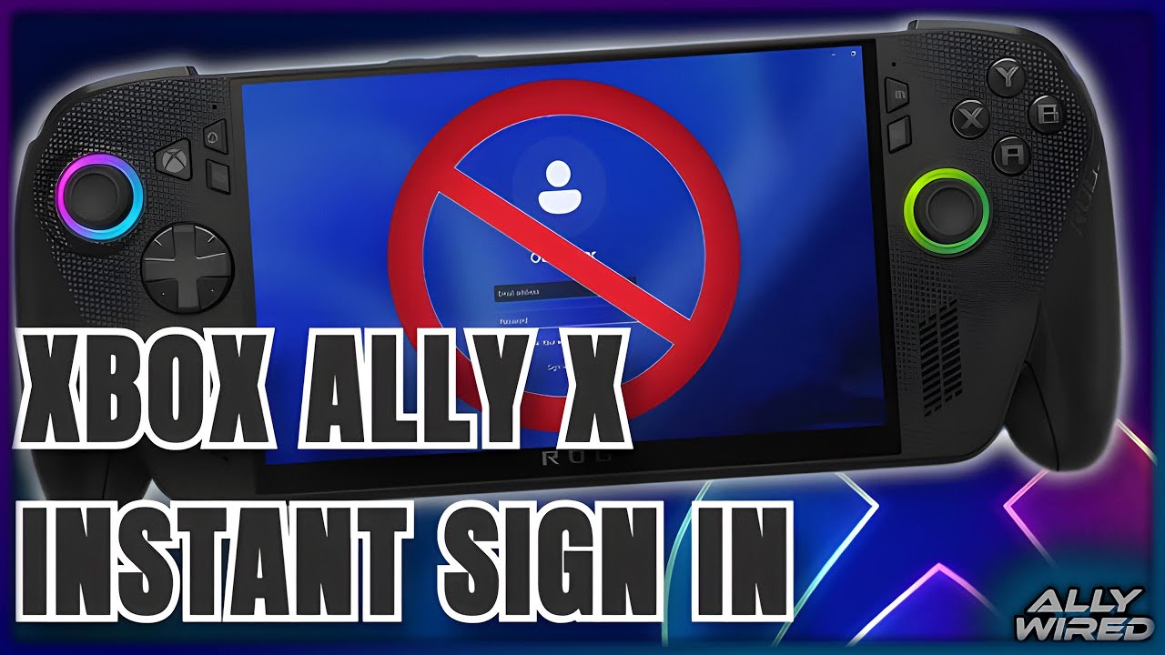 Remove Ally Remove Sign In for Xbox Ally X - Instant Sign in - YouTube