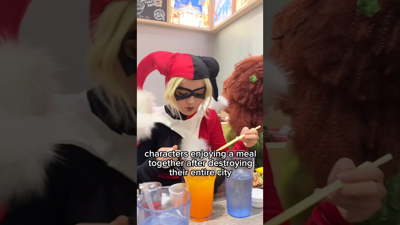 One of these is not like the others... #dccomics #cosplay #poisonivy #harleyquinn