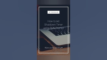 Part1. Shutdown Timer Automatically in Windows #shorts