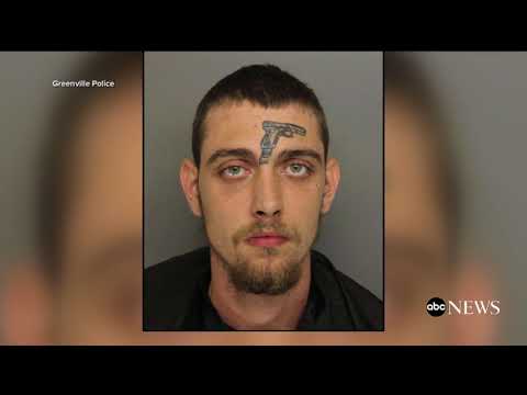Man With Gun Tattoo On His Forehead Gets Arrested For Gun Possession