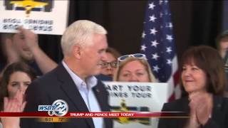 Donald Trump and Mike Pence meet to discuss possible VP nomination