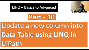 LINQ Update a New Column uisng LINQ   Part 10