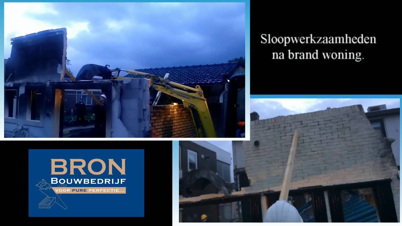 Slopen aanbouw na brand woning