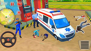Ambulance Robot Car Transform - Emergency Robot City Rescue Simulator - Android Gameplay#1