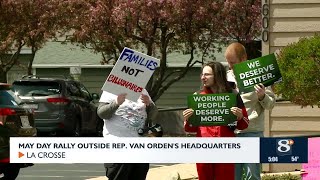 May Day Rally Outside Rep. Van Orden’s Headquarters
