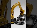 RC EXCAVATOR vs MERCEDES-BENZ! 🚜💥 Luxo Ride Extreme Luxury Car Crushing!