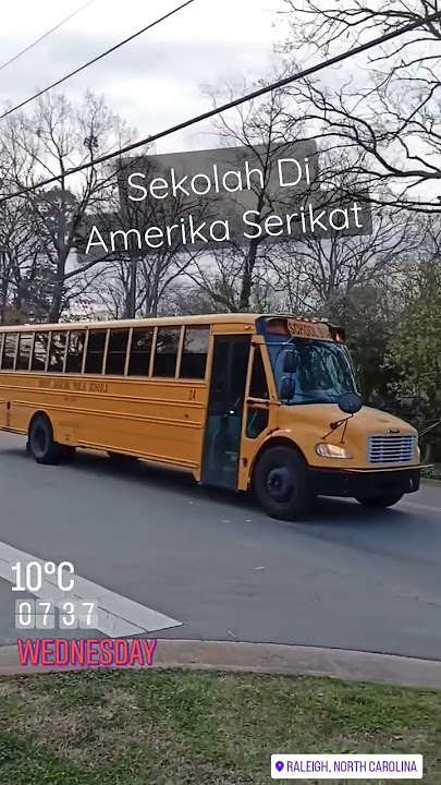 Sekolah di Amerika Serikat  ~ Jemput antar dengan bus Sekolah