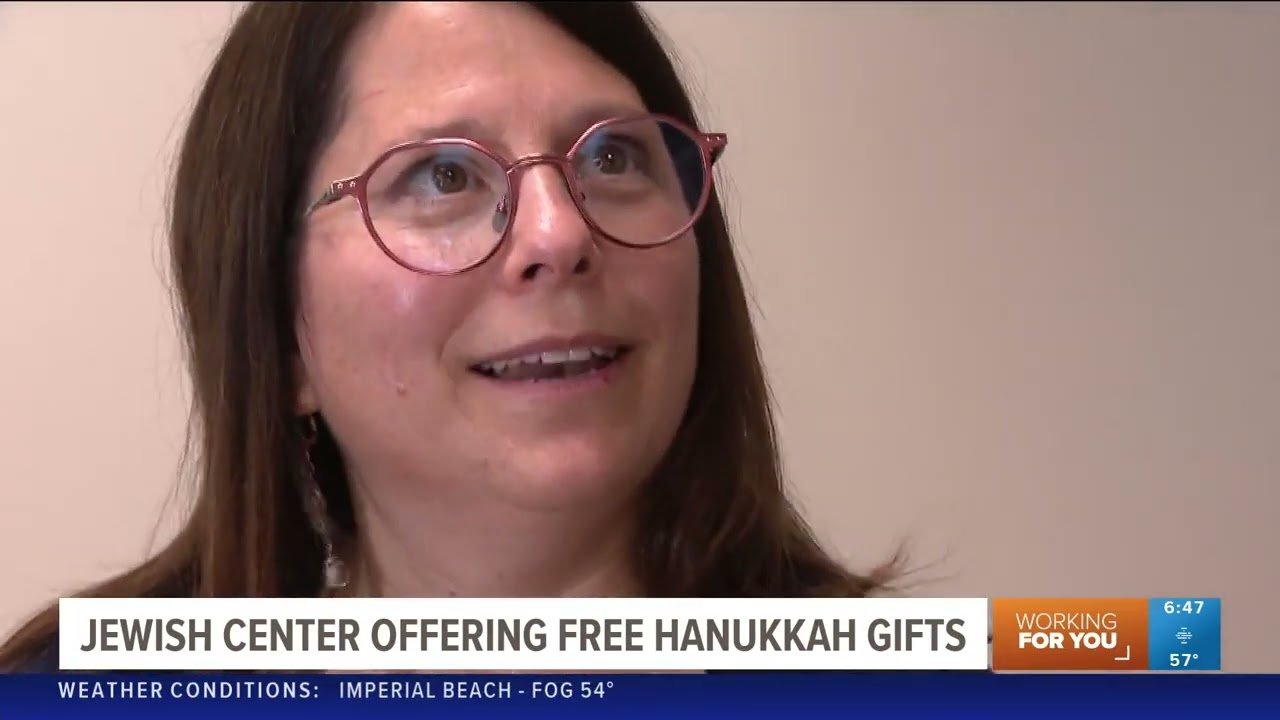 Lawrence Family JCC Celebrating First Night of Hanukkah - CBS8 San Diego "The Zevely Zone" 12.7.23