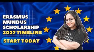Erasmus Mundus Scholarship 2027: Timeline Guide for Indian Students| #Scholarships #erasmusmundus