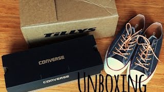 Unboxing Peached Black Converse All Star Low Top Sneakers from Tilly's