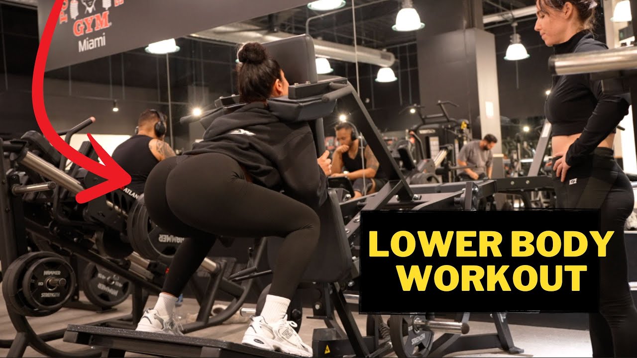 GYM VLOG : Lower Body workouts for glutes beginner friendly - YouTube
