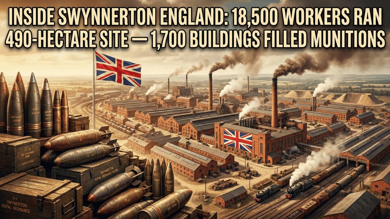 Inside Swynnerton England: 18,500 Workers Ran 490-Hectare Site — 1,700 Buildings Filled Munitions