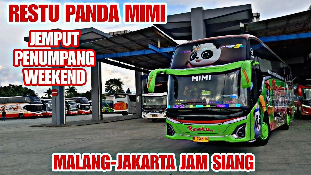 WEEKEND!!PENUMPANG RESTU PANDA MIMI TERMINAL ARJOSARI,JAM SIANG BERSAMA HR SKYLANDER