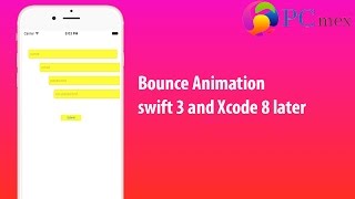 Bounce Animation (Swift 3 in Xcode 8 )