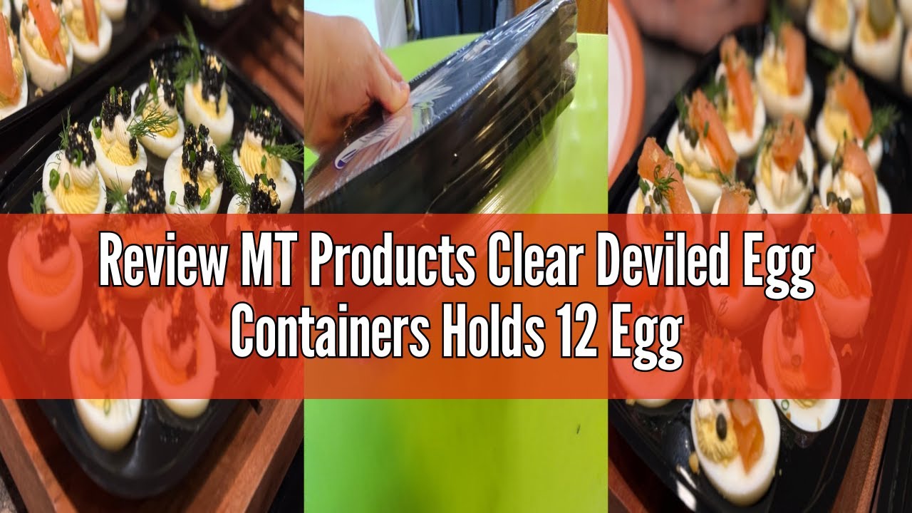 MT Products Clear Deviled Egg Containers Holds 12 Zambia
