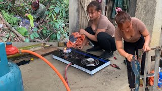 Genius girl fixes old broken gas stove