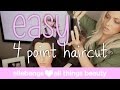 Easy 4 point layered haircut - on someone else.