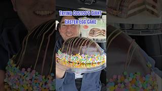 Giant Easter Egg Cake at Costco?! 🥚🍰🔥 #costcofinds #eating