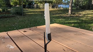 Beginner Blacksmithing Project - Medieval Candle Holder