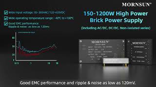 Mornsun Power Supply Solutions for  High-end Applications