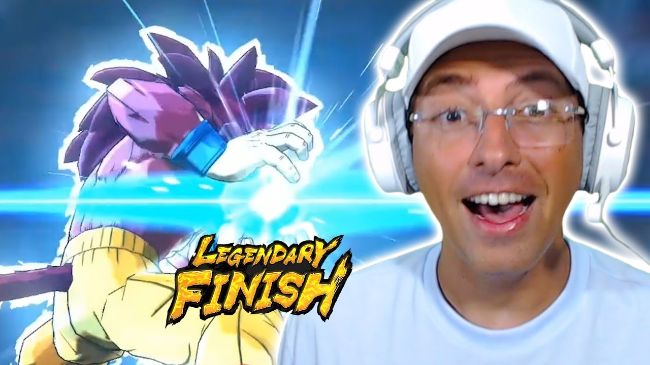 MINHA REAÇÃO AO GOKU SSJ 4 LF DO DRAGON BALL DAIMA NO DRAGON BALL LEGENDS