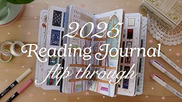 2025 reading journal flip through! 🌷🌟