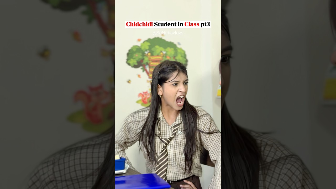 Chidchidi Student in Class pt3 😅 #viralshort #comedy #ytshorts