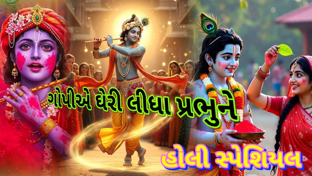 હોળી સ્પેશિયલ ભજન|| 👇લખેલું છે 🌿 Holi special Vishu Bhakti Vandana