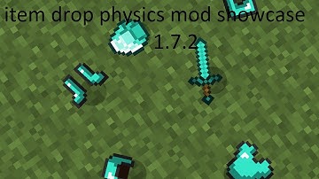 Minecraft mod showcase: item drop physics 1.7.2