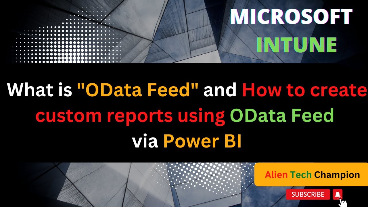 MS89 - Create Custom Reports Via PowerBI - YouTube