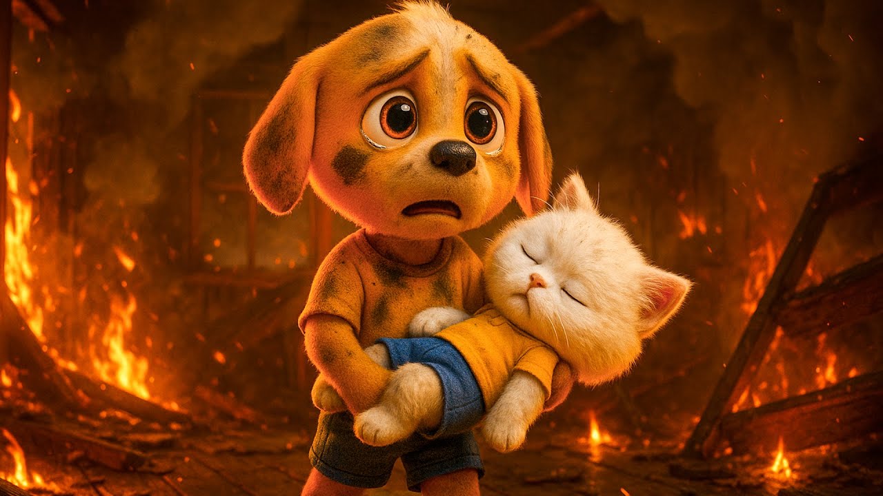 Ginger - Baby Puppy HEROIC DOG SAVED A KITTENS FROM A FIRE