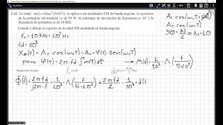 Ejercicio (Espectro Modulacion FM) 6.44-Libro