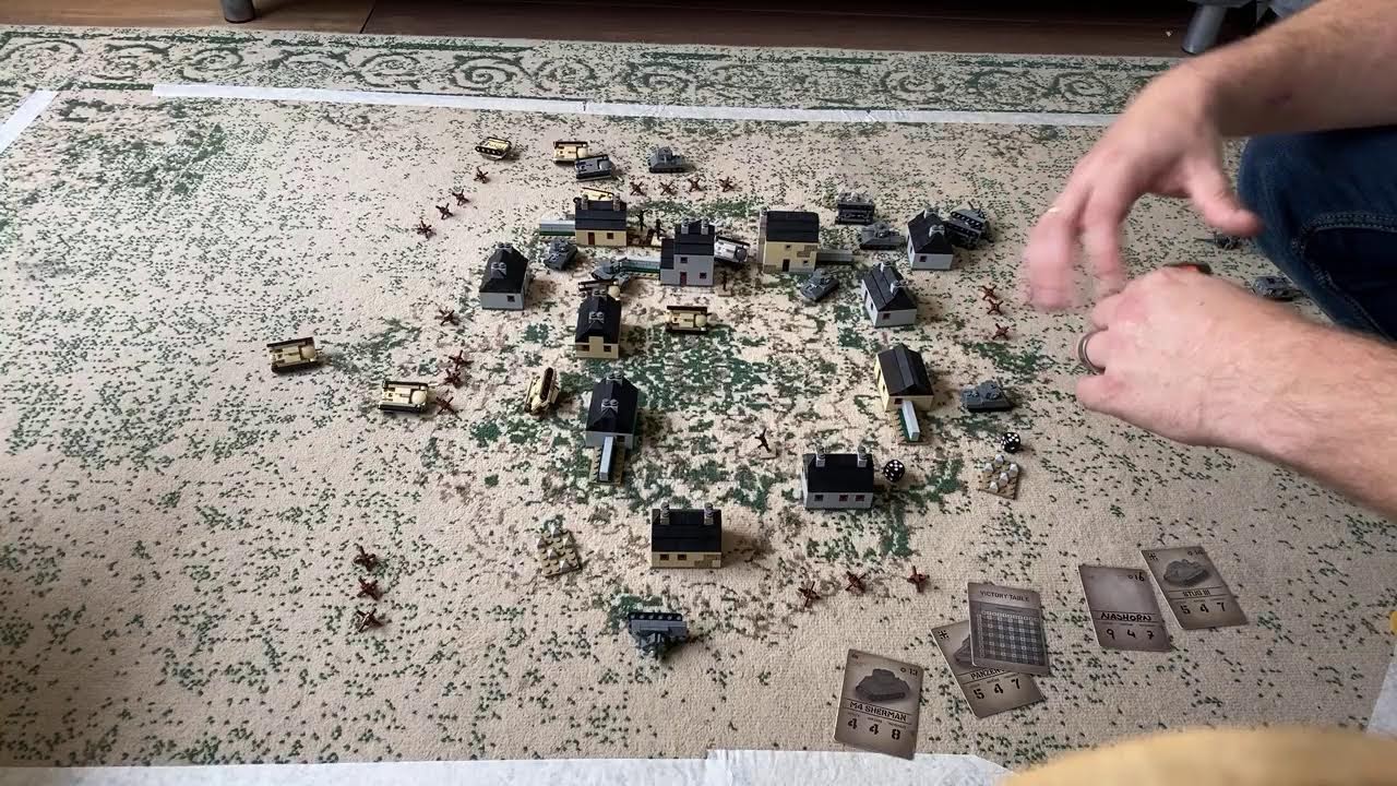 Playing a game of Micro Brick Battle LIVE