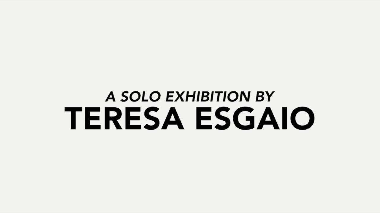 Teresa Esgaio Solo Exhibition Teaser Underdogs 2018 Lisbon Youtube