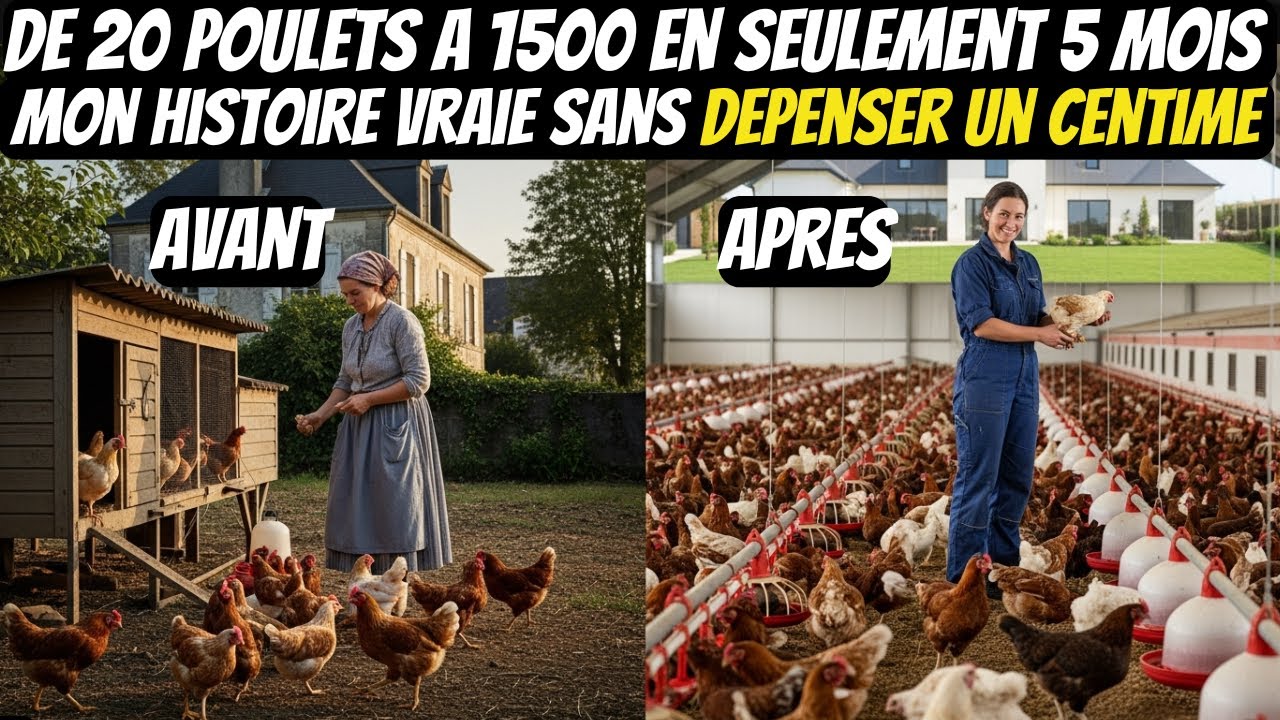 De 20 poulets à 1500 en seulement 5 mois  mon histoire vraie sans dépenser un centime en prêts