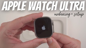 Uitpakken en installeren van de Apple Watch ULTRA (Starlight Alpine Loop, 49 mm titanium)