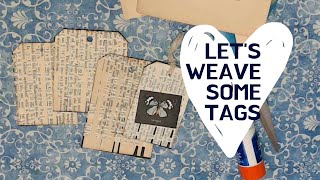 Make One-of-a-Kind Woven Tags From Your Favorite Books