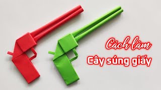 Cách gấp cây súng bằng giấy - How to fold a paper gun