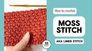 How to Crochet Moss Stitch for Beginners