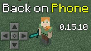 Back on Minecraft Pocket Edition 0.15.10 On A Phone screenshot 3