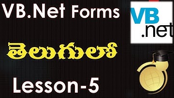 VB.Net Forms in Telugu-Format Menu Options-Lesson-5