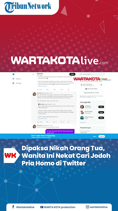 Dipaksa Nikah Orang Tua, Wanita Ini Nekat Cari Jodoh Pria Homo di Twitter