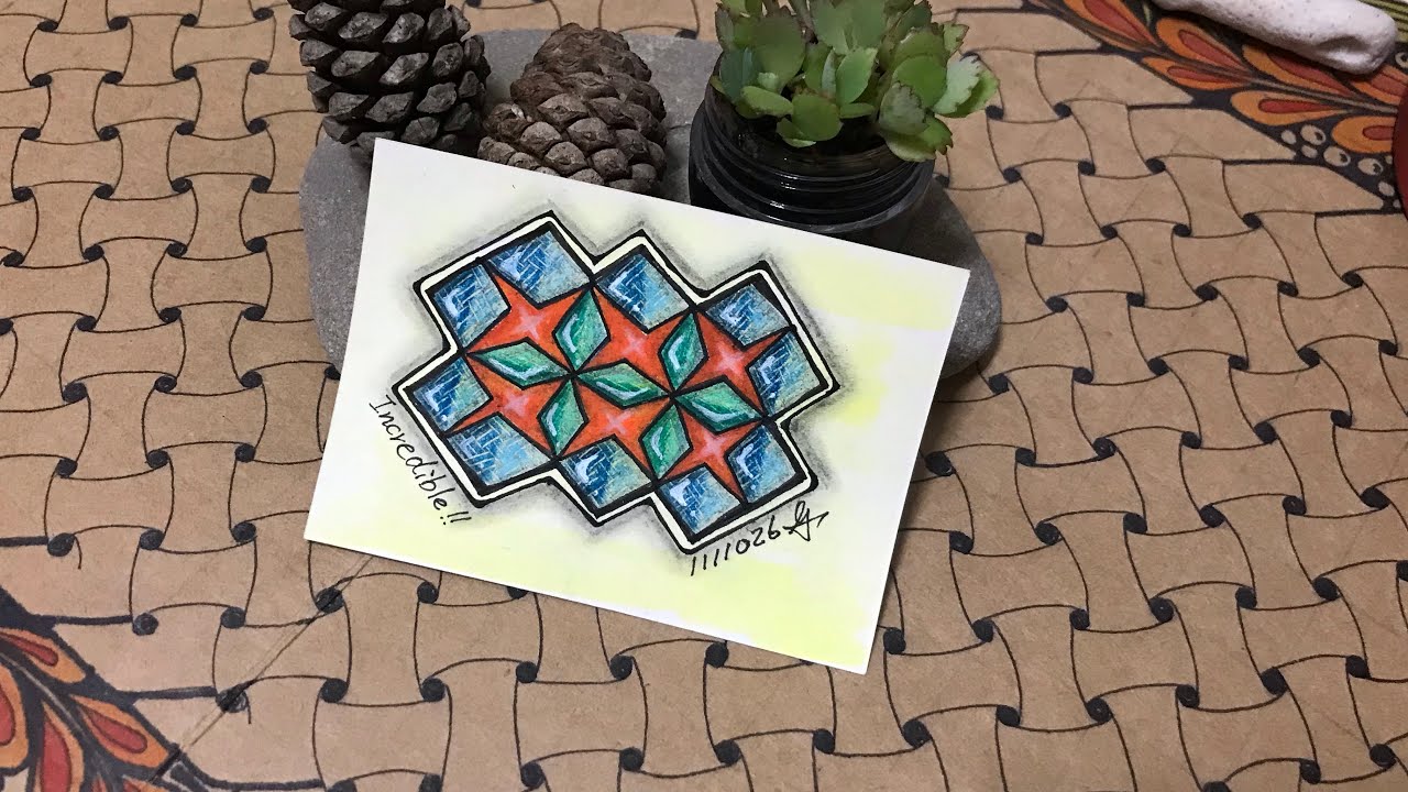 Day26/inktober 2022/zentangle pattern/禪繞畫/Feliz/Keeko YouTube