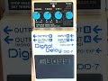 Boss DD-7 Digital Delay Modulation Chorus #shorts #short #bosspedals #digitaldelay #delay #guitar