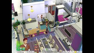 PURPLE THEMED HOUSE FOR ALZHEIMER AWARENESS MONTH CUSTOM CONTENT! HEART POOL FIREWORK FOUNTAIN SIMS4