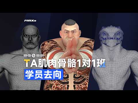 技术美术作品集怎么做出差异？2026技术美术肌肉班学员作品展示 | Technical Art Portfolio Showcase