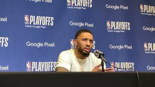 Damian Lillard post game: Bucks superstar reacts to his 35-point performance vs Pacers in playoffs