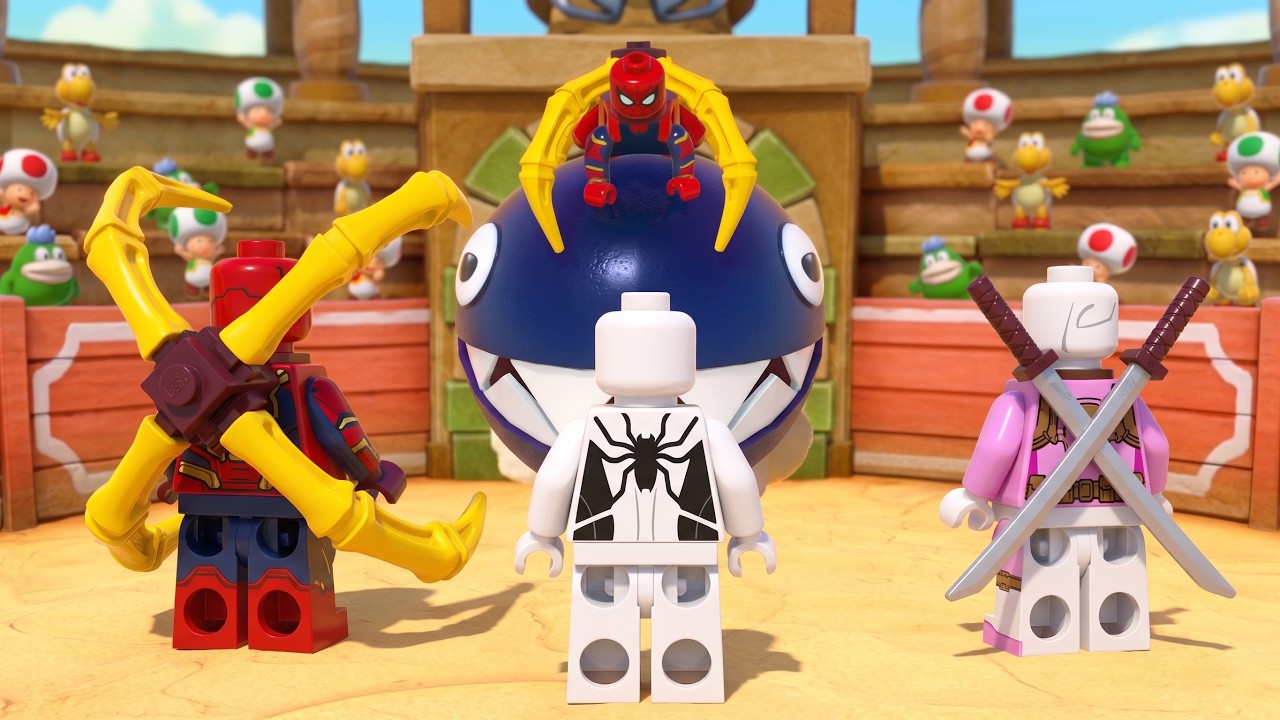 【スーパーマリオパーティ】ミニゲームが楽しい *アイアンスパイダー vs フューチャー・ファウンデーション・スパイダーマン vs グウェンプール vs スパイダーマン(4k UHD)200526