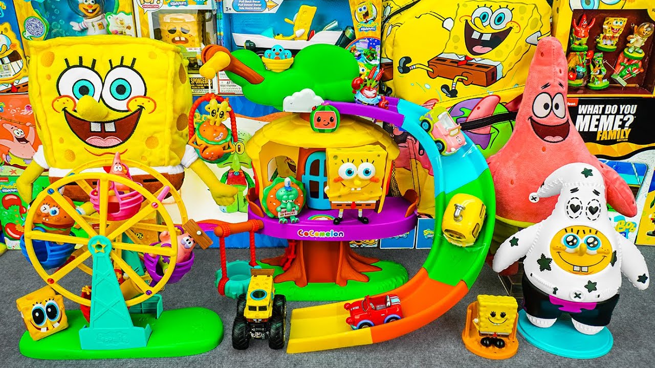 95 Minutes of Satisfying ASMR Unboxing | Adorable SpongeBob SquarePants Amusement Park Playset Toys😊