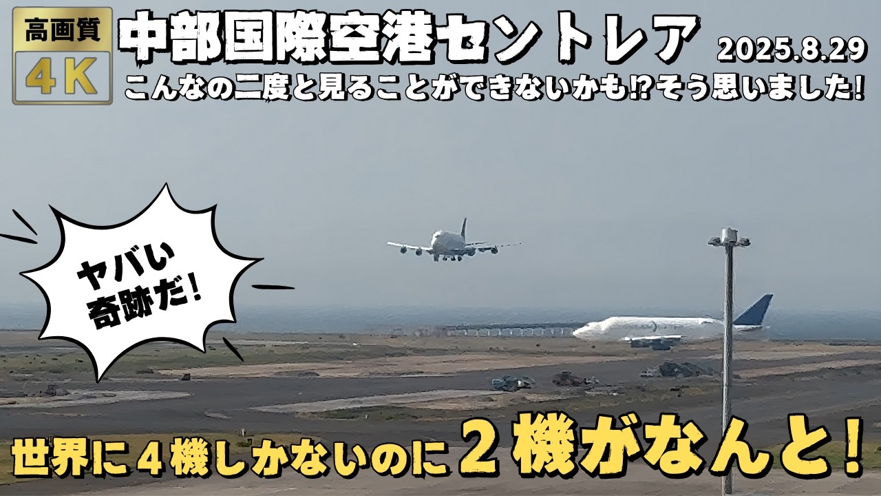 世界に４機しかない巨大な飛行機２機がなんと！